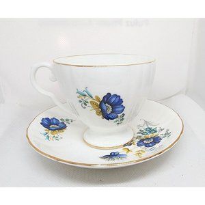 Rare Vintage Royal Grafton Fine Bone China England Collectible TeaCup And Saucer